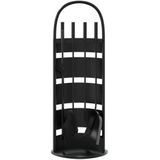 vidaXL 5-tlg. Kaminwerkzeug-Set 23x15x66 cm Stahl