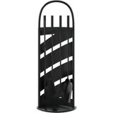 vidaXL 5-tlg. Kaminwerkzeug-Set 23x15x66 cm Stahl