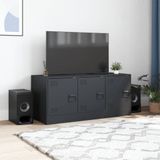 vidaXL - Tv-meubelx39x44 - cm - staal - antracietkleurig