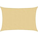 Sonnensegel Sandfarbe 5x3 m 100% Polyester Oxford Vidaxl