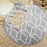 Vidaxl - Outdoor-Teppich arakil Grau Ø160 cm pp