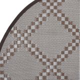 vidaXL Outdoor-Teppich ARAKIL Braun Ø160 cm PP