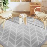 Vidaxl - Outdoor-Teppich arakil Grau Ø200 cm pp