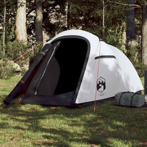 vidaXL - Tunneltent - 2-persoons - Waterdicht - Wit - Polyester