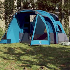 vidaXL - Tunneltent - 4-persoons - waterdicht - blauw