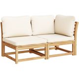 vidaXL - 8-delige - Loungeset - met - kussens - massief - acaciahout