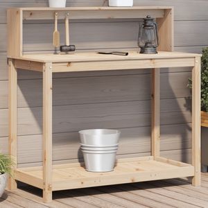 vidaXL - Oppottafel - Massief Grenenhout - 108x50x109,5 cm