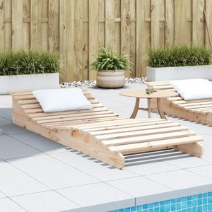 vidaXL - Ligbed - 205x80x31,5 - cm - massief - grenenhout