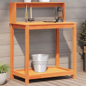 vidaXL Oppottafel - Bruin - Grenenhout - 82,5x50x109,5 cm