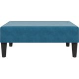 Fußhocker Blau 77x55x31 cm Samt Vidaxl