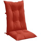 Hochlehner-Auflagen 6 Stk. Melange Rot 120x50x7 cm Stoff Vidaxl