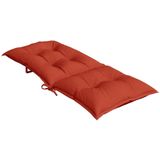 Hochlehner-Auflagen 6 Stk. Melange Rot 120x50x7 cm Stoff Vidaxl