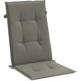 Hochlehner-Auflagen 6 Stk. Melange Dunkelgrau 120x50x4 cm Stoff Vidaxl