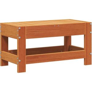 Gartenhocker Wachsbraun 62x30x32 cm Massivholz Kiefer Vidaxl