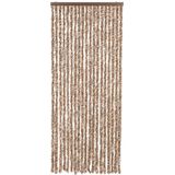 Vidaxl - Fliegenvorhang Beige und Dunkelbraun 56x185 cm Chenille