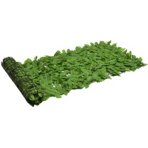 vidaXL Balkonscherm met groene bladeren 200x75 cm