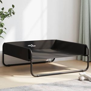 vidaXL Hondenmand verhoogd oxford stof en staal antracietkleurig, honden stretcher, verhoogd huisdierenbed, verhoogde dierenmand, verhoogd hondenbed