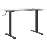 vidaXL - Zit-sta Bureauframe - Zwart - Staal - Verstelbaar Ontwerp