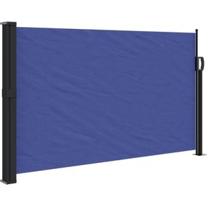 vidaXL Windscherm uittrekbaar 120x600 cm blauw