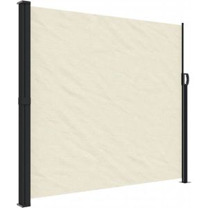 Vidaxl windscherm uittrekbaar 180x600 cm crèmekleurig