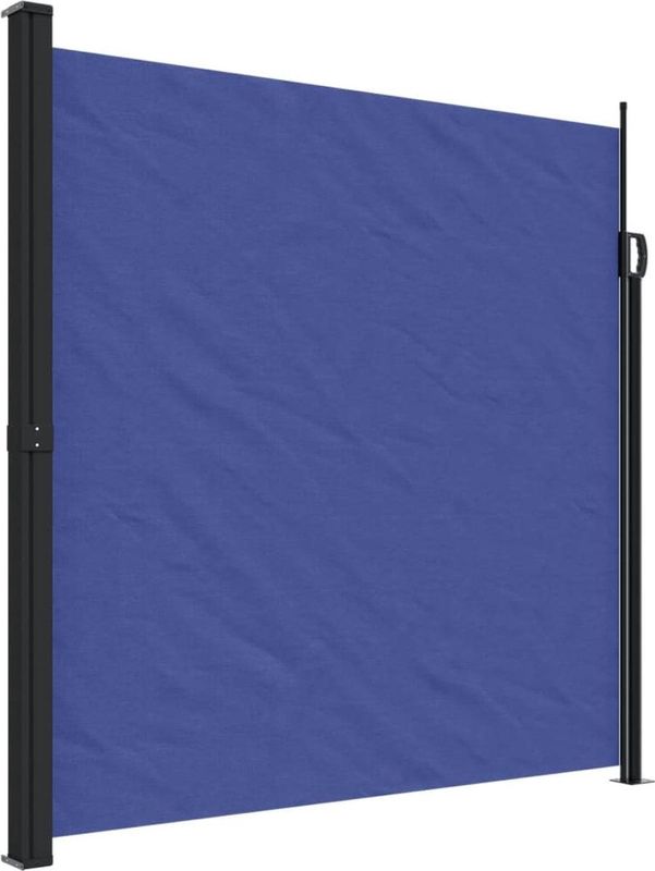 vidaXL Seitenmarkise Ausziehbar Blau 200x600 cm