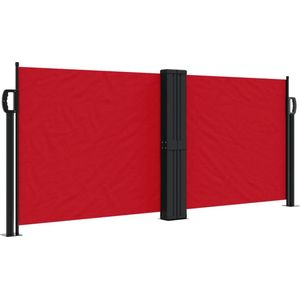 vidaXL Windscherm uittrekbaar 100x1000 cm rood