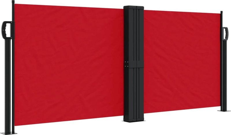 vidaXL Seitenmarkise Ausziehbar Rot 100x1000 cm