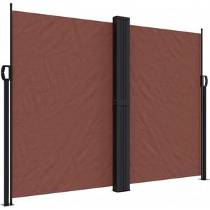 vidaXL Windscherm uittrekbaar 180x600 cm bruin