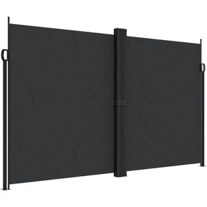 vidaXL - Tuinscherm - uittrekbaar - 200x1200 - cm - zwart
