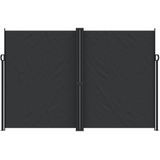 vidaXL - Tuinscherm - uittrekbaar - 220x1200 - cm - zwart