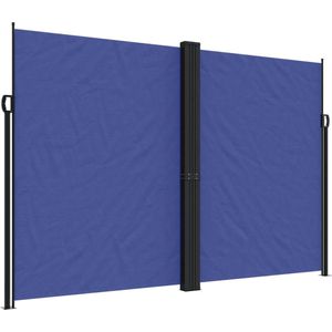 vidaXL Tuinscherm uittrekbaar 220x1200 cm blauw