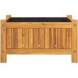 Pflanzkübel mit Einlage 54x31x30 cm Massivholz Akazie Vidaxl