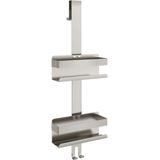 Doucherek - Zilver - Geborsteld Roestvrij Staal - Handig 2-in-1 Ontwerp