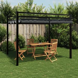 Tuinpaviljoen - Aluminium - Uitschuifbaar Dak - Water- en UV-bestendig