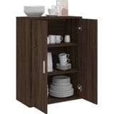 vidaXL Dressoir 60x31x84 cm bewerkt hout bruin eikenkleur
