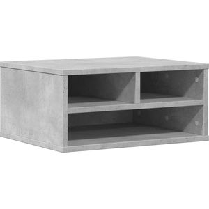 Bewerkt Hout - Printerstandaard - Betongrijs - Multifunctioneel