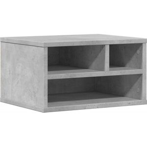 vidaXL Printerkastje - Betongrijs - Bewerkte Hout - Multifunctioneel