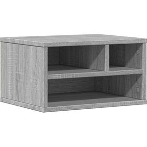 vidaXL Printerkastje - Grijs - Bewerkt Hout - 40x32x22,5 cm