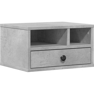 vidaXL Printerkastje - Betongrijs - Bewerkt Hout - Multifunctioneel