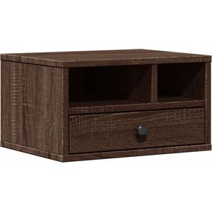 Printerstandaard - Bruineiken - Bewerkt Hout - Multifunctioneel