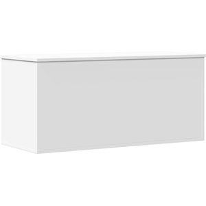 vidaXL - Opbergbox - Wit - Bewerkte Hout - 100x42x46 cm