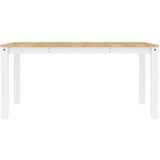 vidaXL - Eettafel - Panamax80x75 - cm - massief - grenenhout - wit