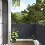 vidaXL - Balkonscherm - 400x75 - cm - PVC - antracietkleurig