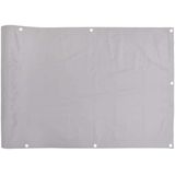 vidaXL Balkon-Sichtschutz Grau 300x75 cm PVC