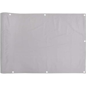 VidaXL Balkonscherm 300x75 cm pvc grijs