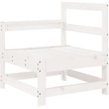 vidaXL - 7-delige - Loungeset - massief - grenenhout - wit