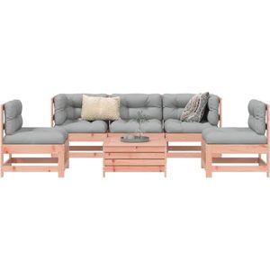 vidaXL 6-delige Loungeset massief douglas vurenhout