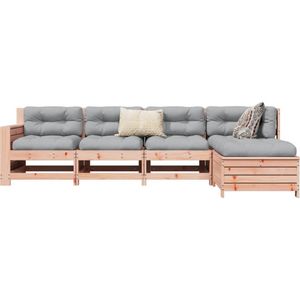 vidaXL 5-delige Loungeset massief douglas vurenhout