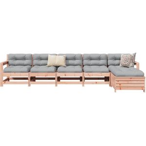 vidaXL 6-delige Loungeset massief douglas vurenhout