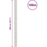 vidaXL Unkrautvlies Weiß 2x100 m PP
